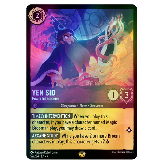 Lorcana - Ursula's Return - Yen Sid - Powerful Sorcerer (Legendary) - 59/204 (Foil)