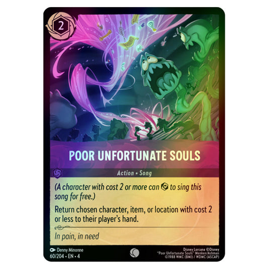 Lorcana - Ursula's Return - Poor Unfortunate Souls (Common) - 60/204 (Foil)