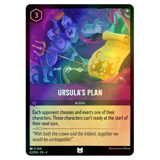 Lorcana - Ursula's Return - Ursula's Plan (Uncommon) - 63/204 (Foil)