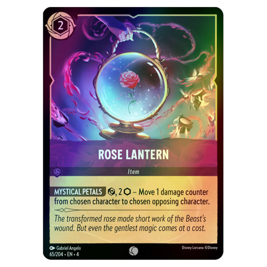 Lorcana - Ursula's Return - Rose Lantern (Common) - 65/204 (Foil)