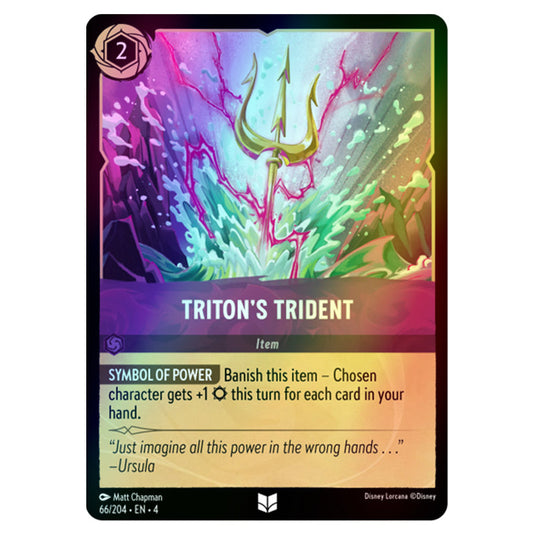 Lorcana - Ursula's Return - Triton's Trident (Uncommon) - 66/204 (Foil)