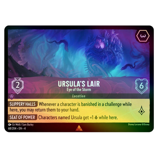 Lorcana - Ursula's Return - Ursula's Lair - Eye of the Storm (Rare) - 68/204 (Foil)