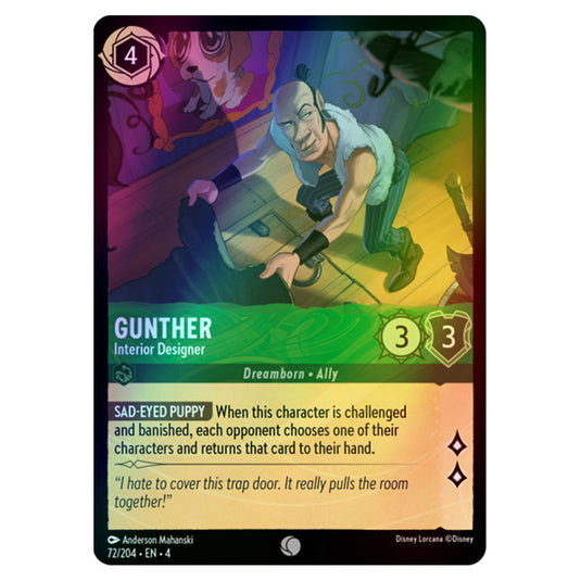 Lorcana - Ursula's Return - Gunther - Interior Designer (Common) - 72/204 (Foil)