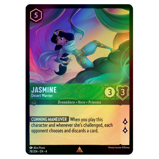 Lorcana - Ursula's Return - Jasmine - Desert Warrior (Rare) - 78/204 (Foil)