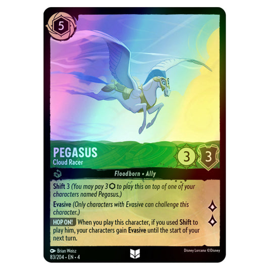 Lorcana - Ursula's Return - Pegasus - Cloud Racer (Uncommon) - 83/204 (Foil)