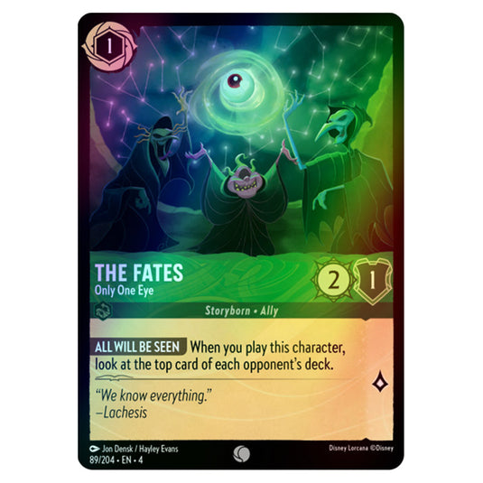 Lorcana - Ursula's Return - The Fates - Only One Eye (Common) - 89/204 (Foil)