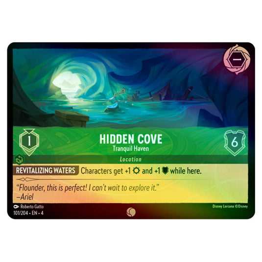 Lorcana - Ursula's Return - Hidden Cove - Tranquil Haven (Common) - 101/204 (Foil)