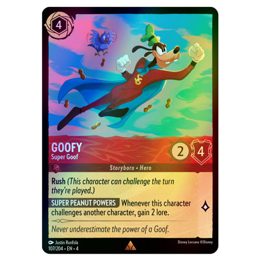 Lorcana - Ursula's Return - Goofy - Super Goof (Rare) - 107/204 (Foil)