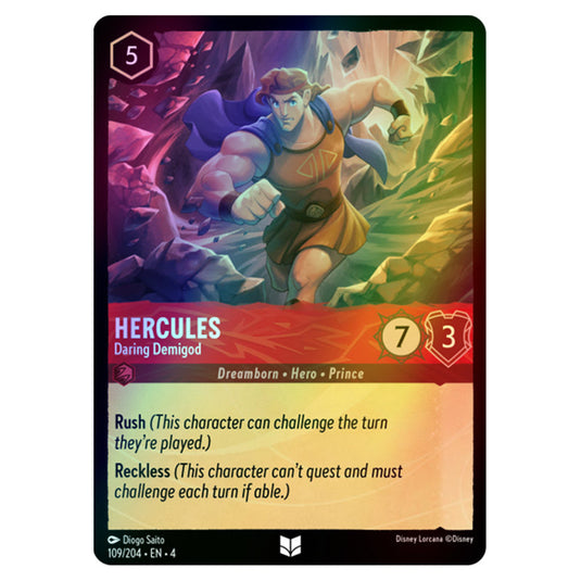 Lorcana - Ursula's Return - Hercules - Daring Demigod (Uncommon) - 109/204 (Foil)