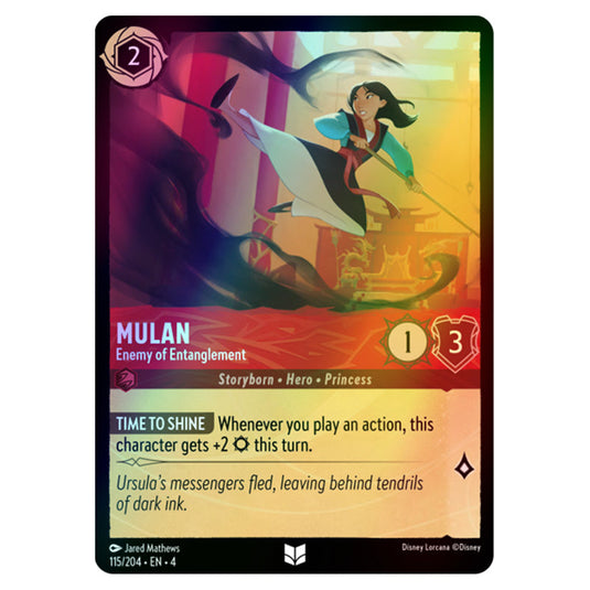 Lorcana - Ursula's Return - Mulan - Enemy of Entanglement (Uncommon) - 115/204 (Foil)