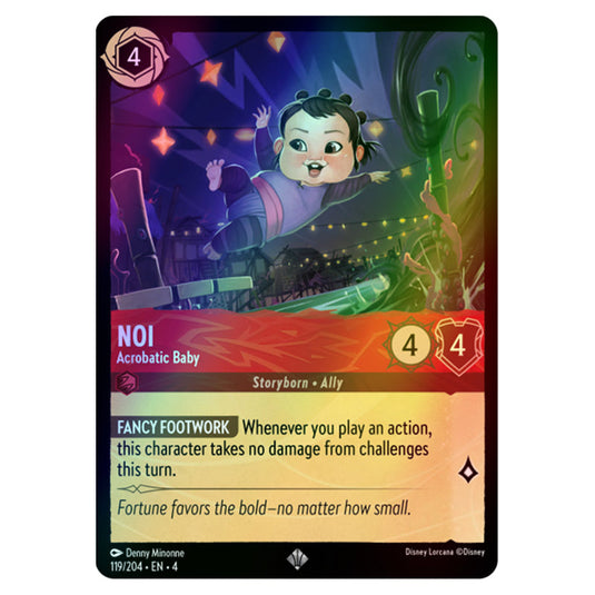 Lorcana - Ursula's Return - Noi - Acrobatic Baby (Super Rare) - 119/204 (Foil)