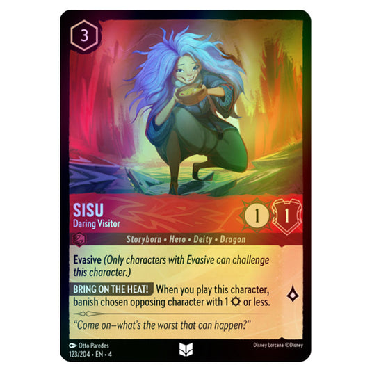 Lorcana - Ursula's Return - Sisu - Daring Visitor (Uncommon) - 123/204 (Foil)