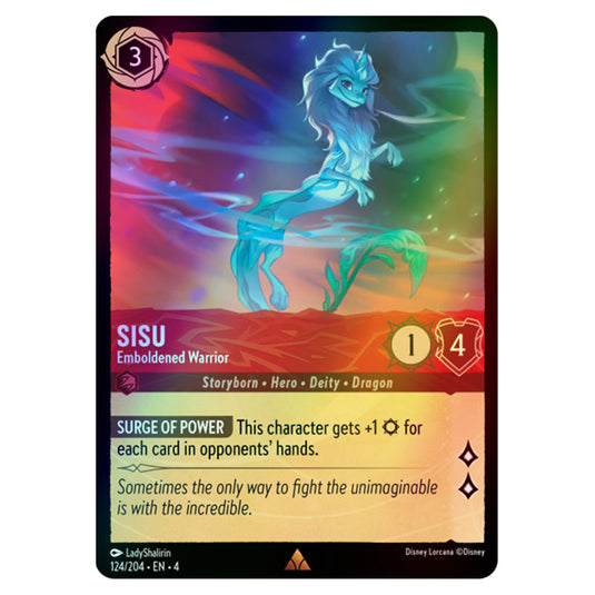 sisu card lorcana Disney Lorcana Proxy Chapter 2 Foil - Sisu - Divine Water Dragon (Enchanted) 214/204