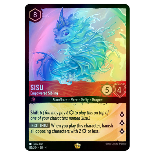 sisu card lorcana Lorcana - Ursula's Return - Sisu - Empowered Sibling (Legendary)