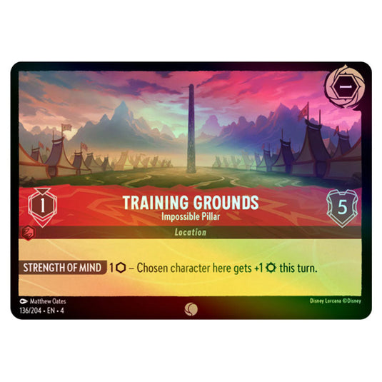 Lorcana - Ursula's Return - Training Grounds - Impossible Pillar (Common) - 136/204 (Foil)