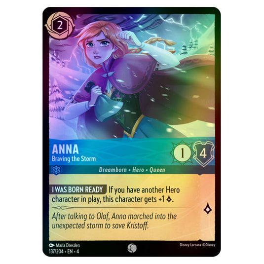 Lorcana - Ursula's Return - Anna - Braving the Storm (Common) - 137/204 (Foil)