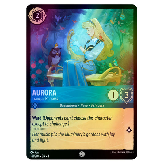 Lorcana - Ursula's Return - Aurora - Tranquil Princess (Common) - 141/204 (Foil)