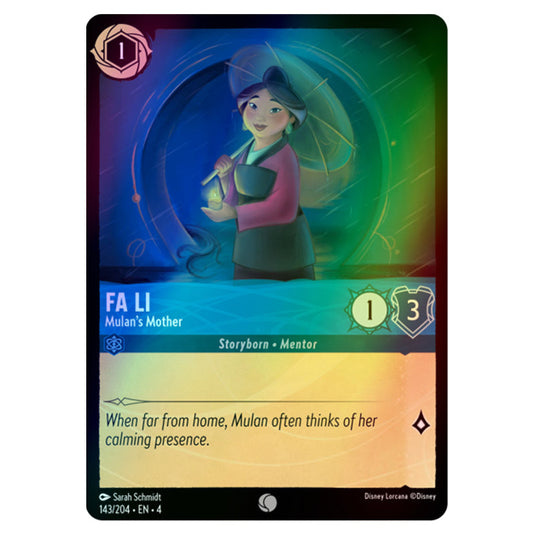 Lorcana - Ursula's Return - Fa Li - Mulan's Mother (Common) - 143/204 (Foil)