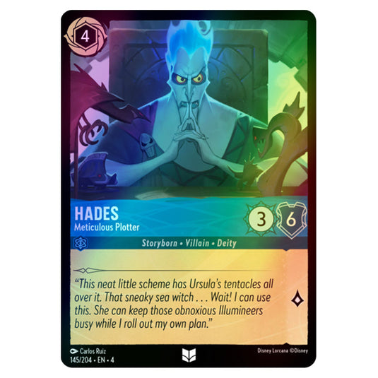 Lorcana - Ursula's Return - Hades - Meticulous Plotter (Uncommon) - 145/204 (Foil)