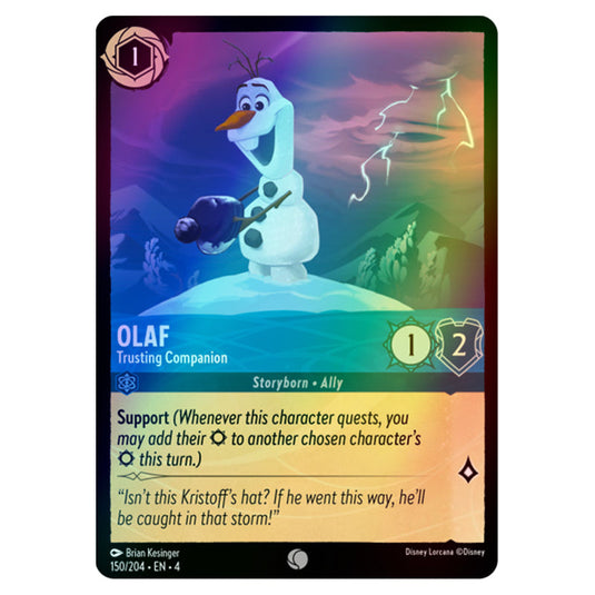 Lorcana - Ursula's Return - Olaf - Trusting Companion (Common) - 150/204 (Foil)