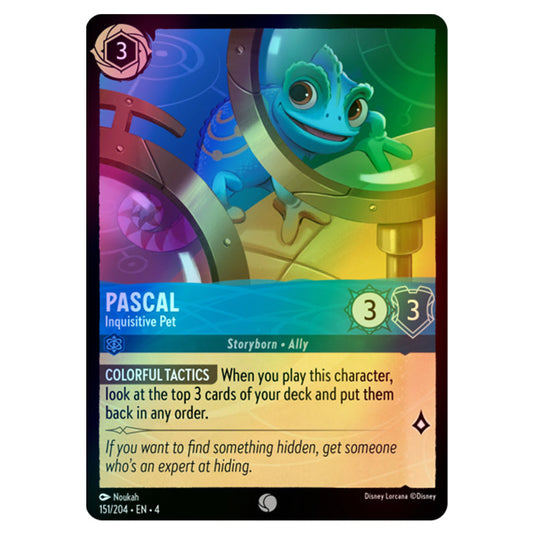 Lorcana - Ursula's Return - Pascal - Inquisitive Pet (Common) - 151/204 (Foil)