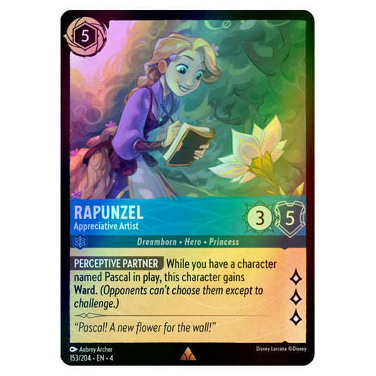 Lorcana - Ursula's Return - Rapunzel - Appreciative Artist (Rare) - 153/204 (Foil)