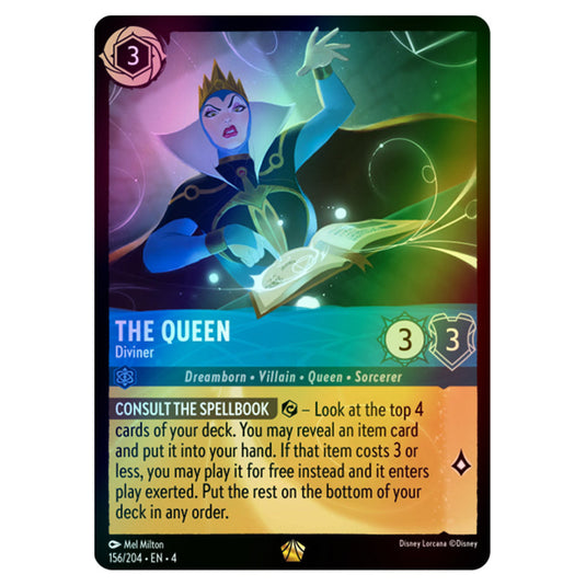 Lorcana - Ursula's Return - The Queen - Diviner (Legendary) - 156/204 (Foil)