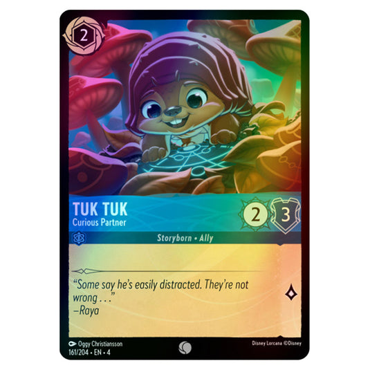 Lorcana - Ursula's Return - Tuk Tuk - Curious Partner (Common) - 161/204 (Foil)