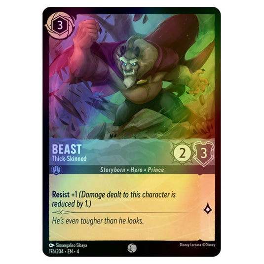 Lorcana - Ursula's Return - Beast - Thick-Skinned (Common) - 176/204 (Foil)