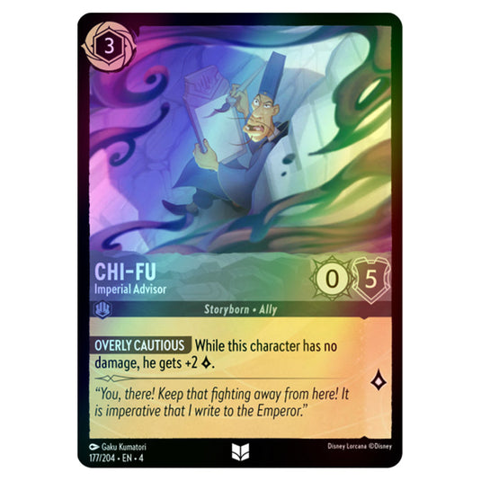 Lorcana - Ursula's Return - Chi-Fu - Imperial Advisor (Uncommon) - 177/204 (Foil)