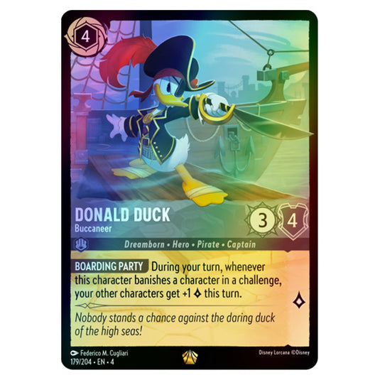Lorcana - Ursula's Return - Donald Duck - Buccaneer (Legendary) - 179/204 (Foil)