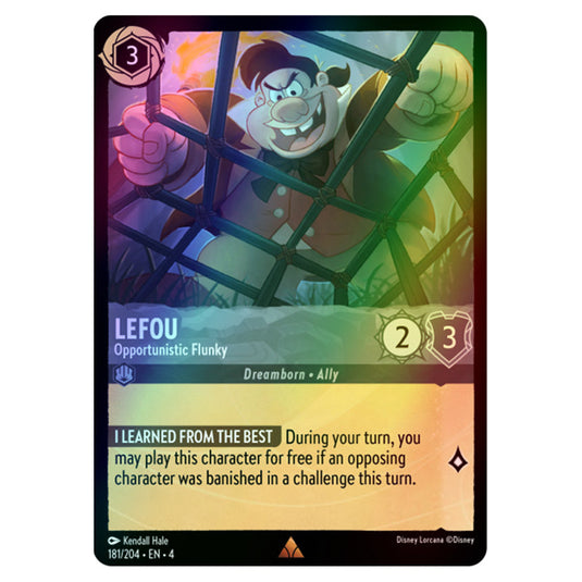 Lorcana - Ursula's Return - LeFou - Opportunistic Flunky (Rare) - 181/204 (Foil)