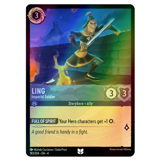 Lorcana - Ursula's Return - Ling - Imperial Soldier (Uncommon) - 183/204 (Foil)