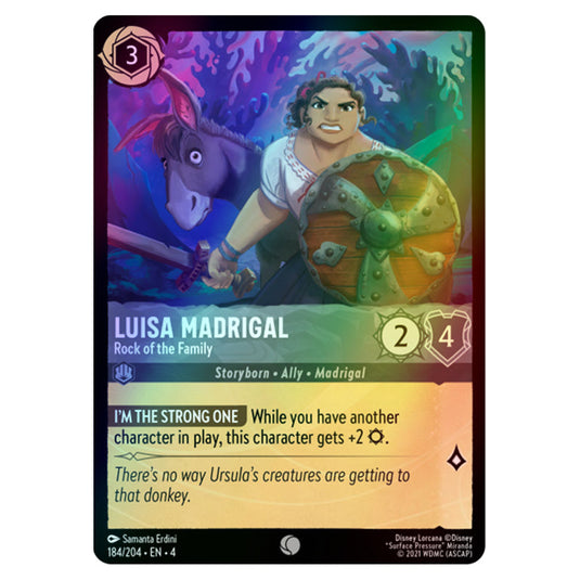 Lorcana - Ursula's Return - Luisa Madrigal - Rock of the Family (Common) - 184/204 (Foil)