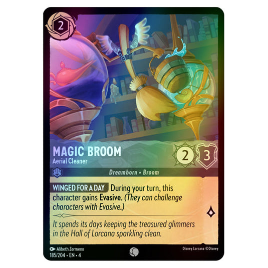 Lorcana - Ursula's Return - Magic Broom - Aerial Cleaner (Common) - 185/204 (Foil)