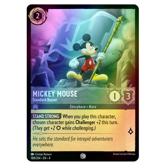 Lorcana - Ursula's Return - Mickey Mouse - Standard Bearer (Common) - 188/204 (Foil)