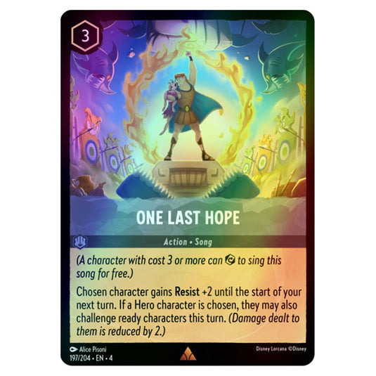 Lorcana - Ursula's Return - One Last Hope (Rare) - 197/204 (Foil)