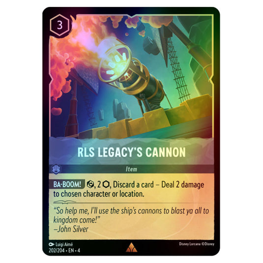 Lorcana - Ursula's Return - RLS Legacy's Cannon (Rare) - 202/204 (Foil)