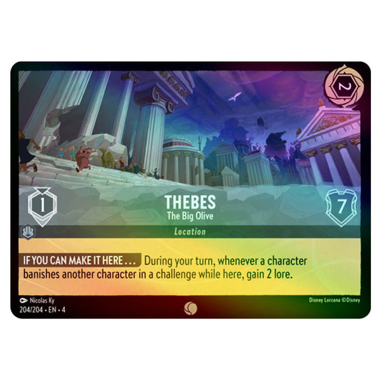 Lorcana - Ursula's Return - Thebes - The Big Olive (Common) - 204/204 (Foil)