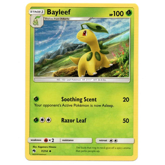 Pokemon - Sun & Moon - Lost Thunder - Bayleef - 7/214