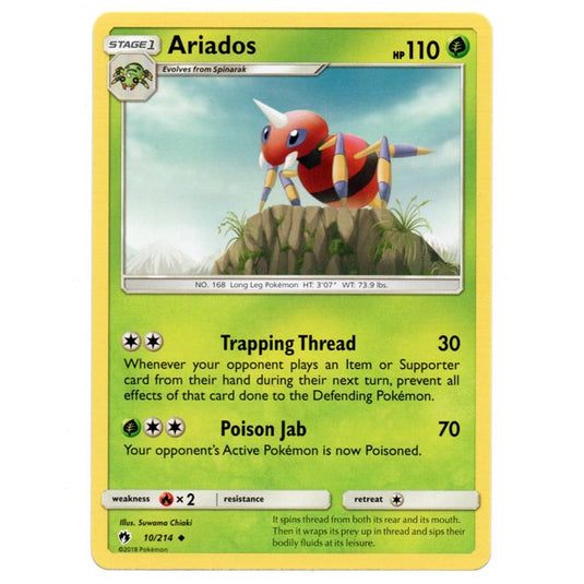 Pokemon - Sun & Moon - Lost Thunder - Ariados - 10/214