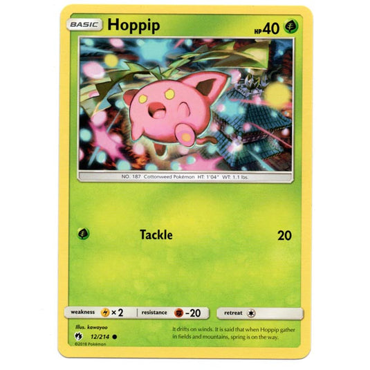 Pokemon - Sun & Moon - Lost Thunder - Hoppip - 12/214