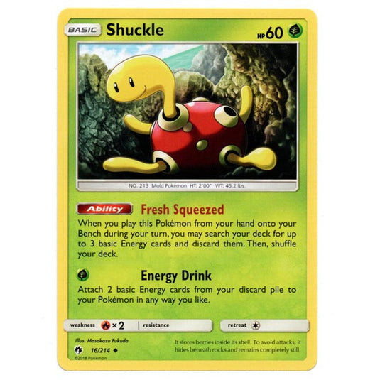 Pokemon - Sun & Moon - Lost Thunder - Shuckle - 16/214