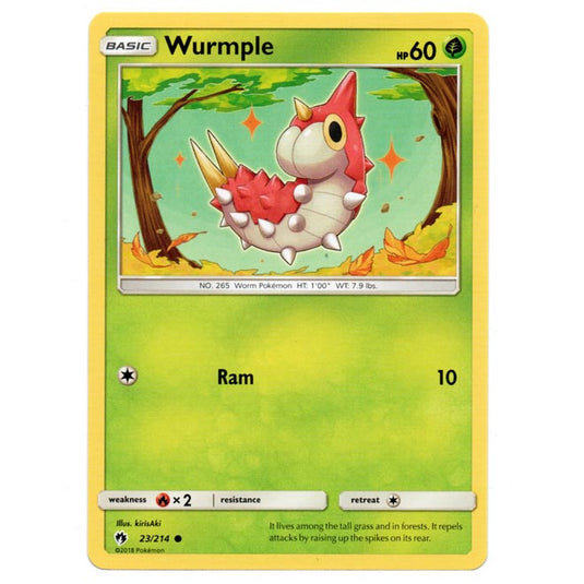 Pokemon - Sun & Moon - Lost Thunder - Wurmple - 23/214