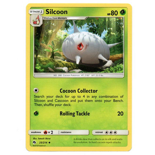 Pokemon - Sun & Moon - Lost Thunder - Silcoon - 25/214