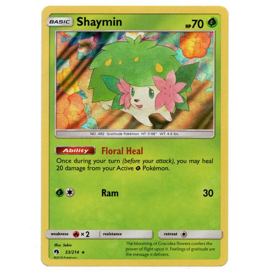 Pokemon - Sun & Moon - Lost Thunder - Shaymin - 33/214