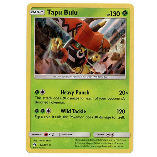 Pokemon - Sun & Moon - Lost Thunder - Tapu Bulu - 37/214