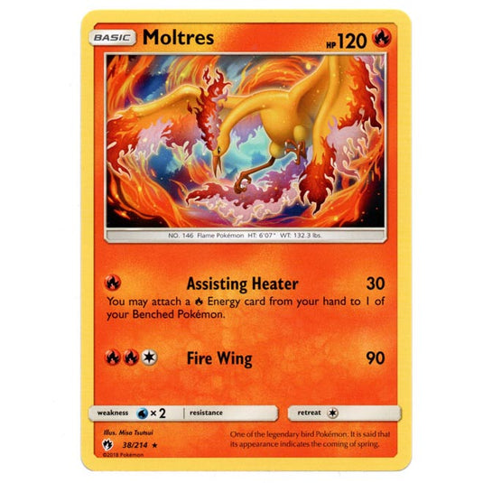 Pokemon - Sun & Moon - Lost Thunder - Moltres - 38/214