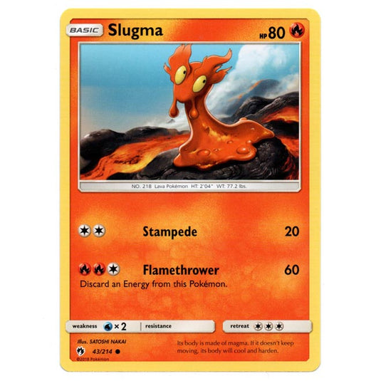 Pokemon - Sun & Moon - Lost Thunder - Slugma - 43/214