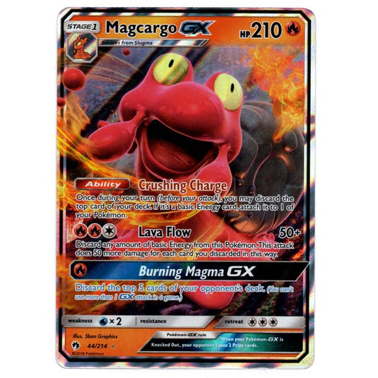 Pokemon - Sun & Moon - Lost Thunder - Magcargo-GX - 44/214